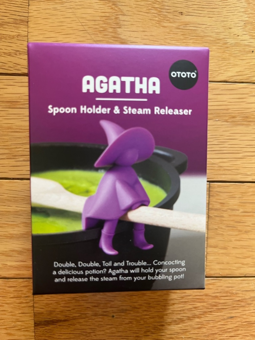 Agatha Spoon Holder & Steam Releaser‎ - Purple